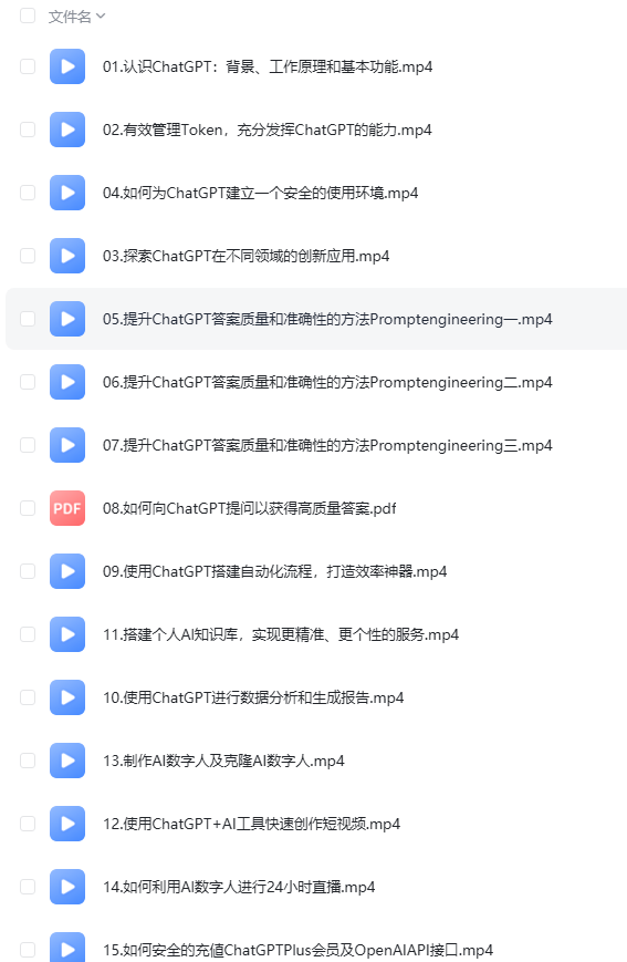 GPT教程100G详细全面