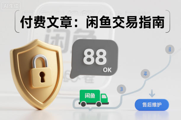 付费文章:闲鱼交易指南,怎么才能降低被坑被马扁的概率